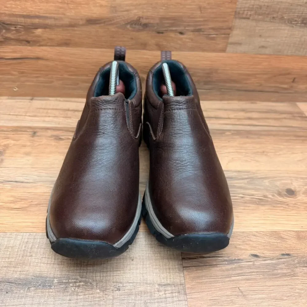 L.L. Bean  Women's 7.5 Tek 2.5 Slip On Brown Leather Waterproof Vibram Shoes
